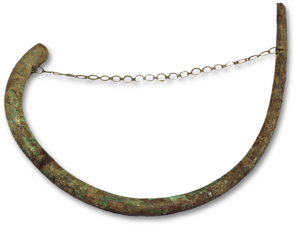 Bronze horn (Gjallarhorn or 'hollering horn').