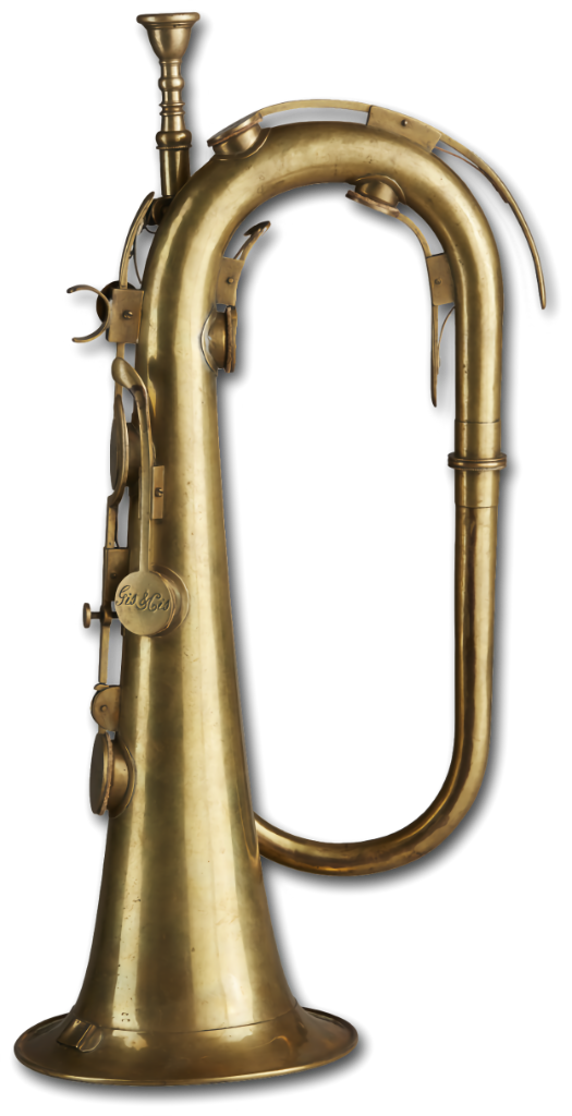 Photograph of a keyed bugle